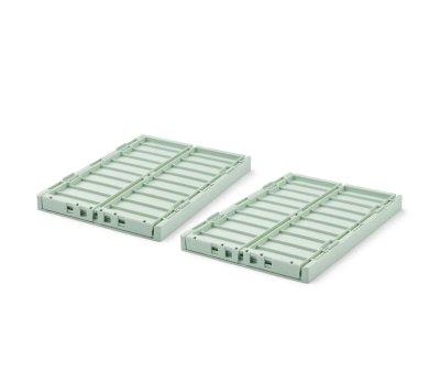2 Cajas Almacenamiento Medianas Weston Light Peppermint