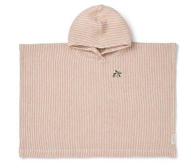 Paco Poncho Embroidery Stripe Stripe Tuscany Rose/Creme de la Creme