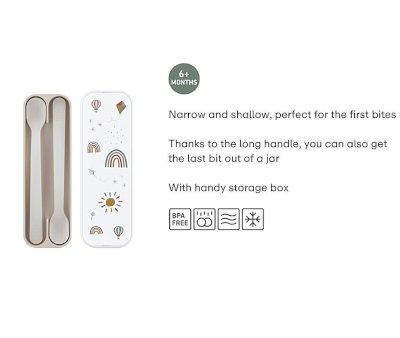 Set 2 Cucchiai Lunghi con Astuccio Mio Forest Friends
