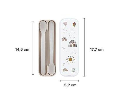 Set 2 Cucchiai Lunghi con Astuccio Mio Forest Friends