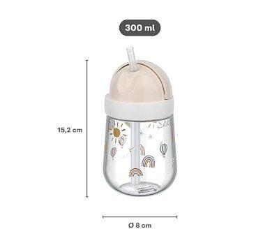Vaso con Pajita Mio Sunshine & Rainbow 300 ml
