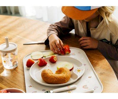 Assiette Antidrapante Enfant Mio Sunshine & Rainbow