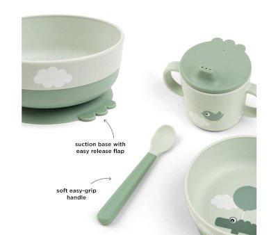 Set Prime Stoviglie Foodie Happy Clouds Verde