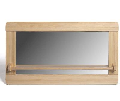 Espejo Montessori Grande con Barra de Madera