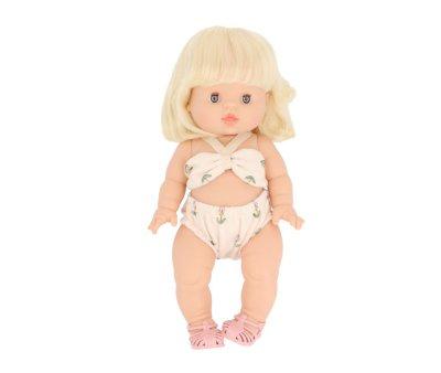Bambola Gordis Minikane Angle con Costume Retro 2 Pezzi Ursula Fleurs Douces e Sandaletti
