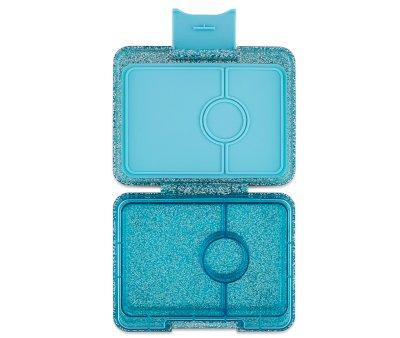 Lunch Box Snack Glitter Blue 3 Compartiments