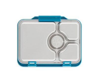 Lancheira de ao Yumbox Blue Pret Normandy com 4 compartimentos