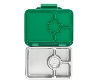 Lunch Box Yumbox Pret Acier Vert 4 Compartiments