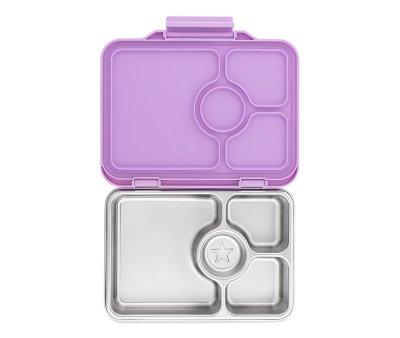 Lancheira de Ao Yumbox Pret  Lavender com 4 compartimentos