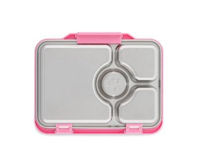 Lunch Box Yumbox Pret Acier Rose 4 Compartiments
