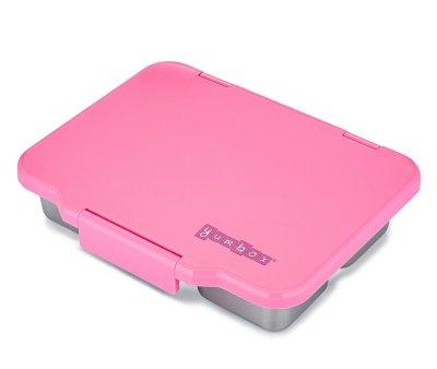 Lunch Box Yumbox Pret Acier Rose 4 Compartiments