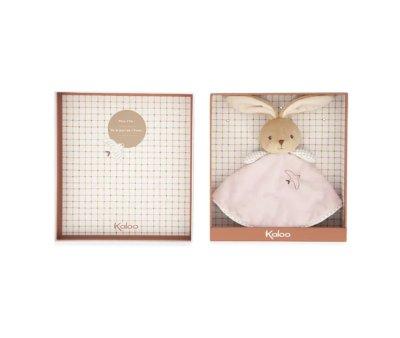 Doudou Rond Lapin Rose Personnalisable