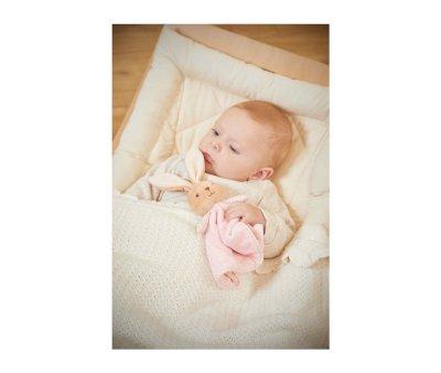 Doudou Rond Lapin Rose Personnalisable