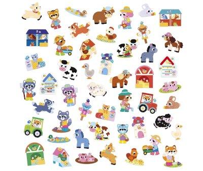 50 Stickers Grandi Animali Fattoria