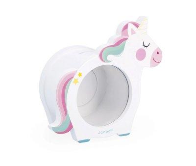 Salvadanaio in Legno Unicorno