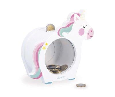 Salvadanaio in Legno Unicorno