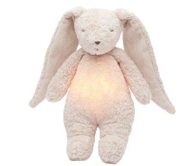 Coniglio Moonie Organico Luce Suoni 2.0 Rose Personalizzabile