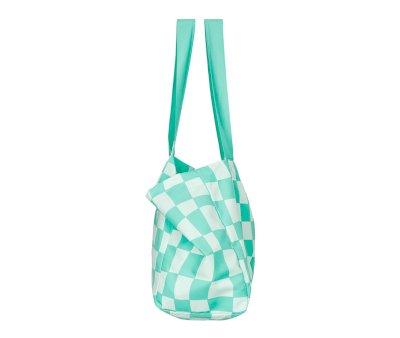 Bolsa de praia Check Green personalizvel