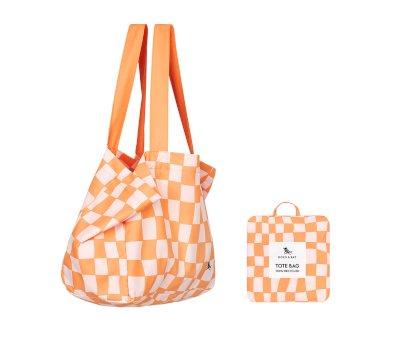 Bolsa de praia Check Orange personalizvel