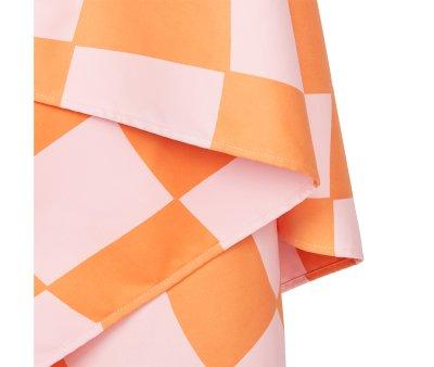 Telo Spiaggia XL Microfibra Summer Check Orange Personalizzabile