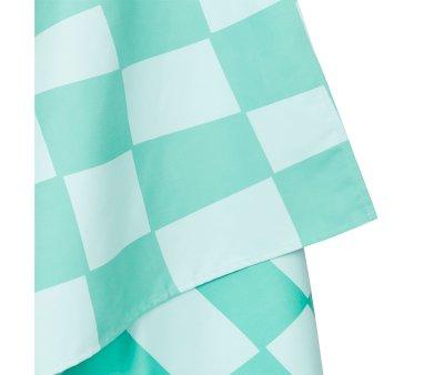Serviette de Plage Large en Microfibre Summer Check Vert Personnalisable
