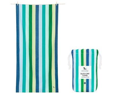 Serviette de Plage Extra Large en Microfibre Summer Cool Lagoon Personnalisable