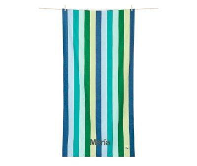 Serviette de Plage Extra Large en Microfibre Summer Cool Lagoon Personnalisable