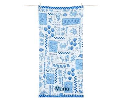 Toalha Praia Microfibra Grande Summer Sand Sea Personalizvel