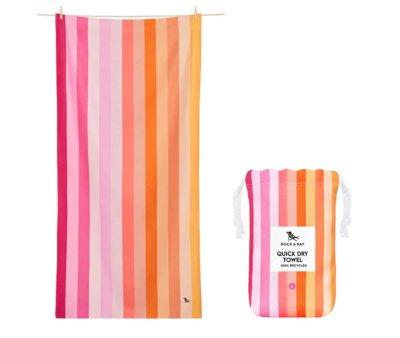 Serviette de Plage Large en Microfibre Summer Miami Sorbet Personnalisable