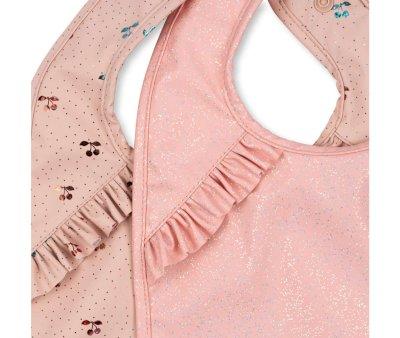 Pack 2 Baberos Impermeables Cherry Sparkle