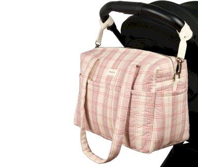Bolsa Carrinho Maternidade Stories Powder Red Checks