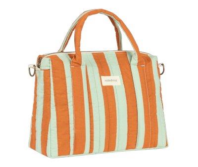 Bolso Organizador Stories Green Orange Stripes