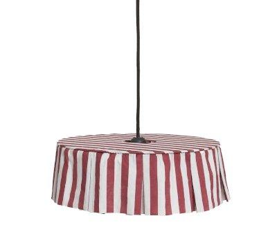 Paralume in Lino Vibes Maroon Stripes