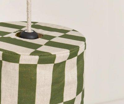 Paralume in Lino Vibes Green Tiles
