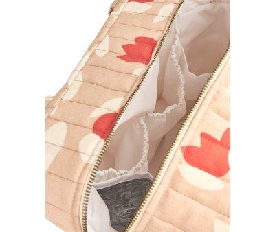 Bolsa Carrinho Maternidade Hyde Park com tulipas vermelhas impermeveis
