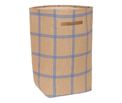 Cesta Almacenamiento Grande Vibes Brown Blue Windowpane