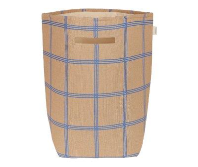 Cesta Almacenamiento Grande Vibes Brown Blue Windowpane