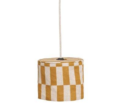 Pantalla de Lino Lmpara de Techo Vibes Mustard Tiles
