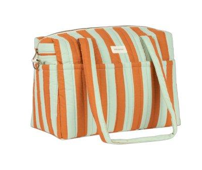 Bolso Carro Beb Stories Green Orange Stripes
