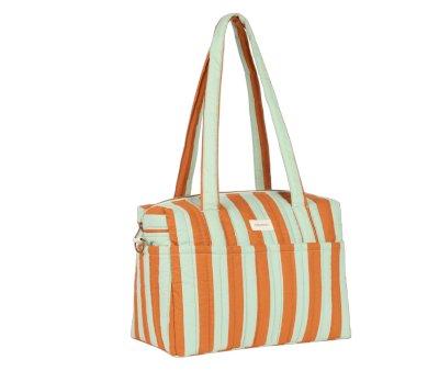 Bolso Carro Beb Stories Green Orange Stripes