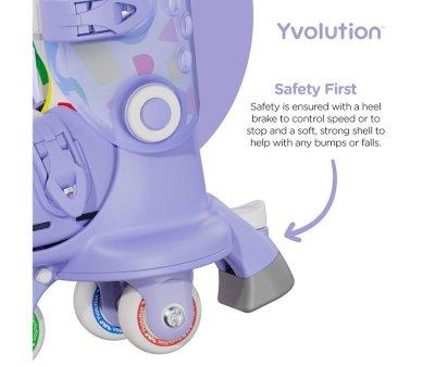Patins  Roulettes Yvolution Twista  Violet 23-28