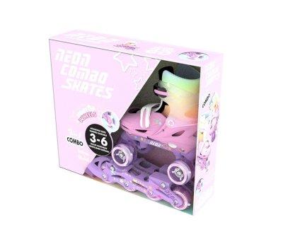 Pattini Combo Neon Rainbow T.30-33 Yvolution