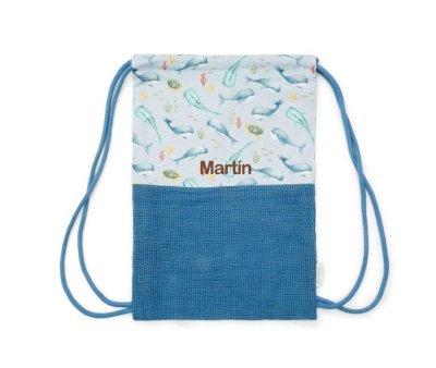 Mochila Saco Playa Ocean Sea Life Multicolor Personalizable