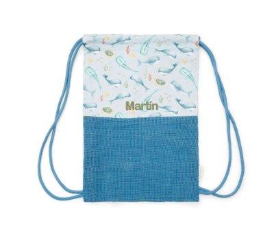 Mochila Saco Playa Ocean Sea Life Multicolor Personalizable