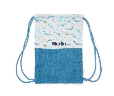 Mochila Saco Playa Ocean Sea Life Multicolor Personalizable