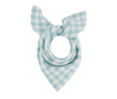 Muselina Bianca Vichy Ecru Bleu Talla M