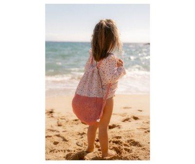 Mochila Saco Playa Sunny Flowers Multicolor Personalizable