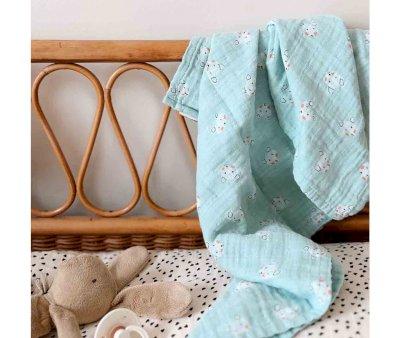 Muselina Bianca Teddy Blush Bleu Talla L