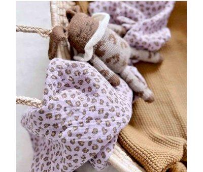 Mussola M Bianca Mini Lopard Mauve