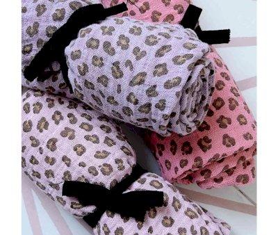 Mussola M Bianca Mini Lopard Mauve